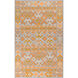 Jewel Tone II 36 X 24 inch Bright Orange, Medium Gray, Tan, Light Gray Rug