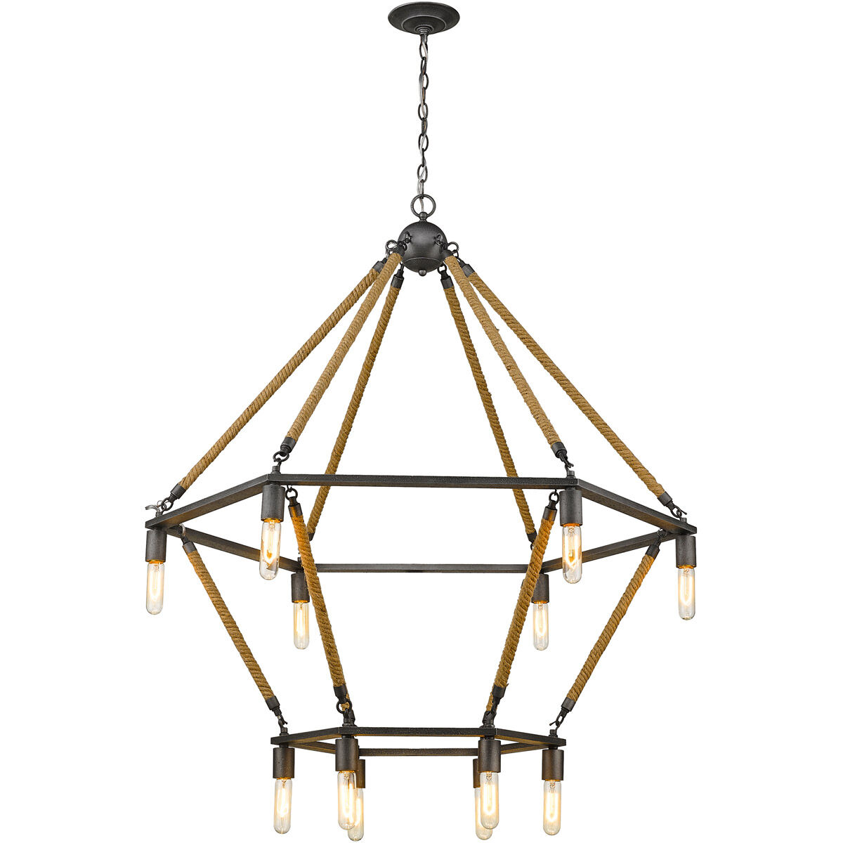 Holden 12 Light 41 inch Antique Gray Chandelier Ceiling Light