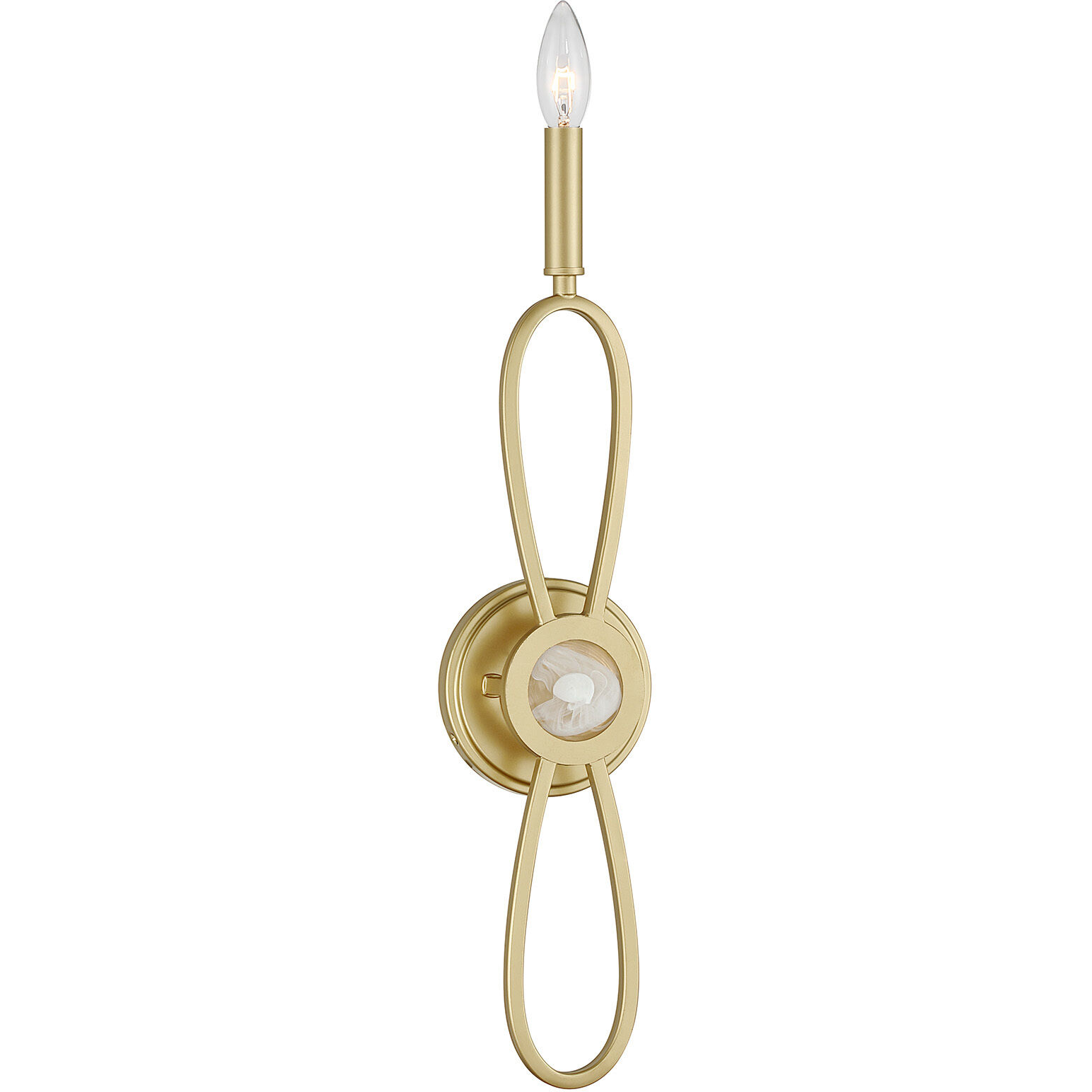 Minette 1 Light 5 inch Spun Gold ADA Wall Sconce Wall Light