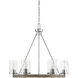 Farmhouse 6 Light 27 inch Greywood Chrome Chandelier Ceiling Light