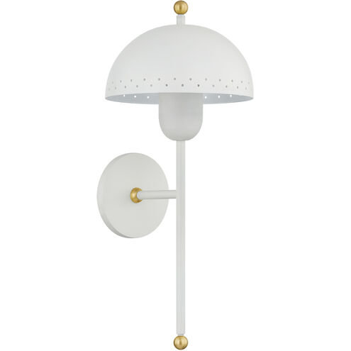 Jojo 1 Light 7.75 inch Aged Brass/Soft White Wall Sconce Wall Light