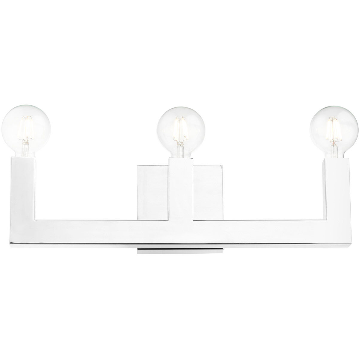 Solna 3 Light 22 inch Polished Chrome Vanity Sconce Wall Light