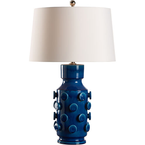 Ungaro 21.5 inch 100.00 watt Blue Table Lamp Portable Light