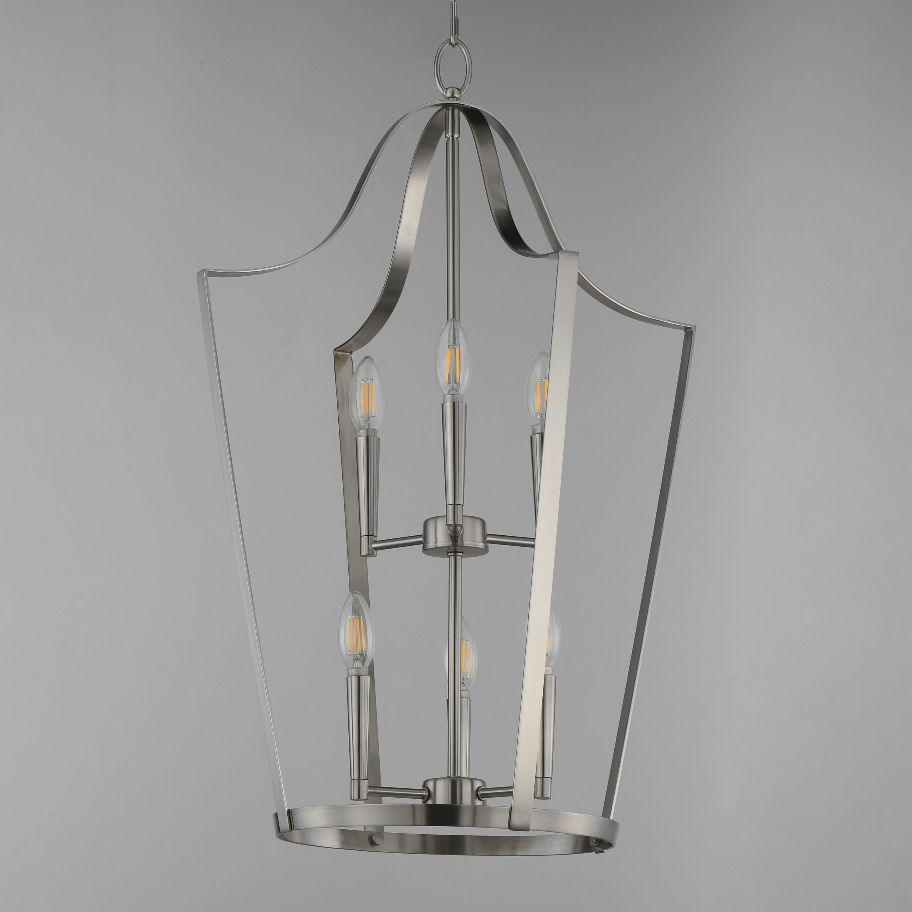 Arden 6 Light 20 inch Satin Nickel Multi-Light Pendant Ceiling Light