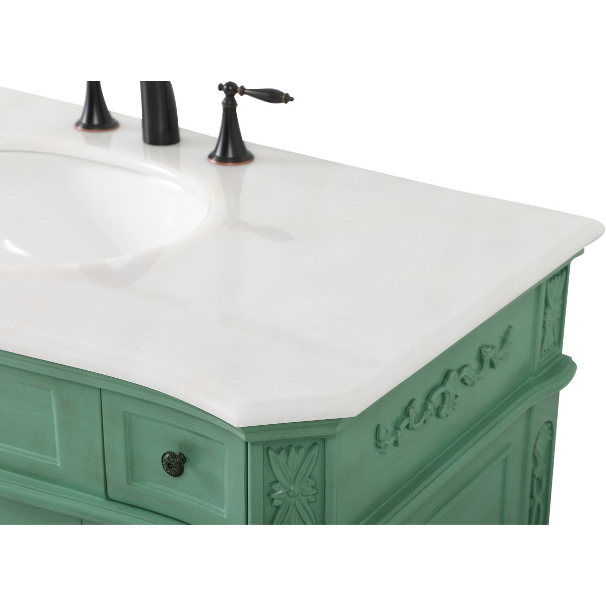 Danville 42 X 21 X 36 inch Vintage Mint Vanity Sink Set