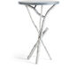 Brindille 18 inch Sterling Accent Table in Maple Grey, Wood Top