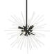 Uptown 6 Light 20 inch Black Pendant Chandelier Ceiling Light