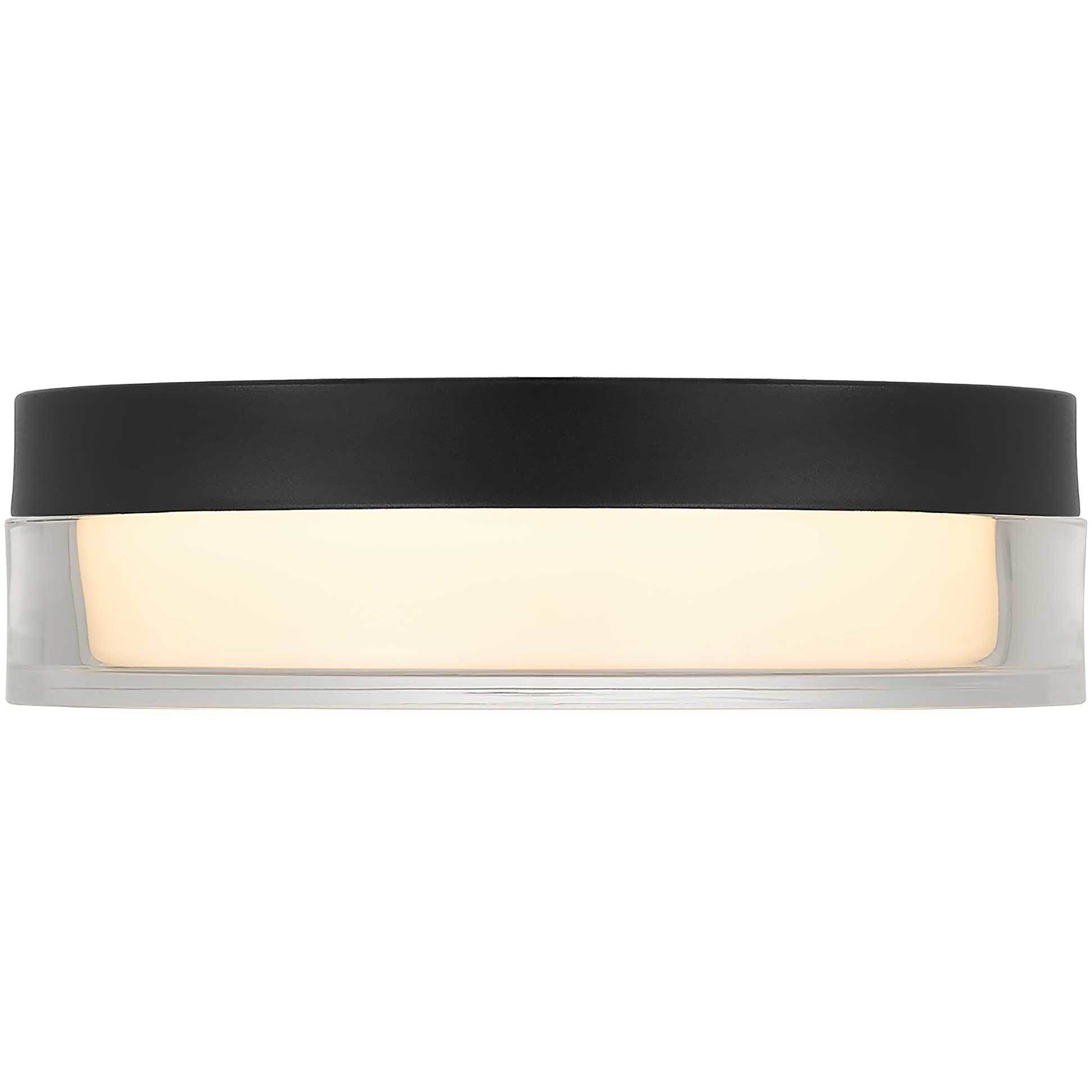 Sunspot LED 9 inch Sand Black Outdoor Flush Mount