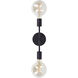 Baton 2 Light 5 inch Black Wall Sconce Wall Light