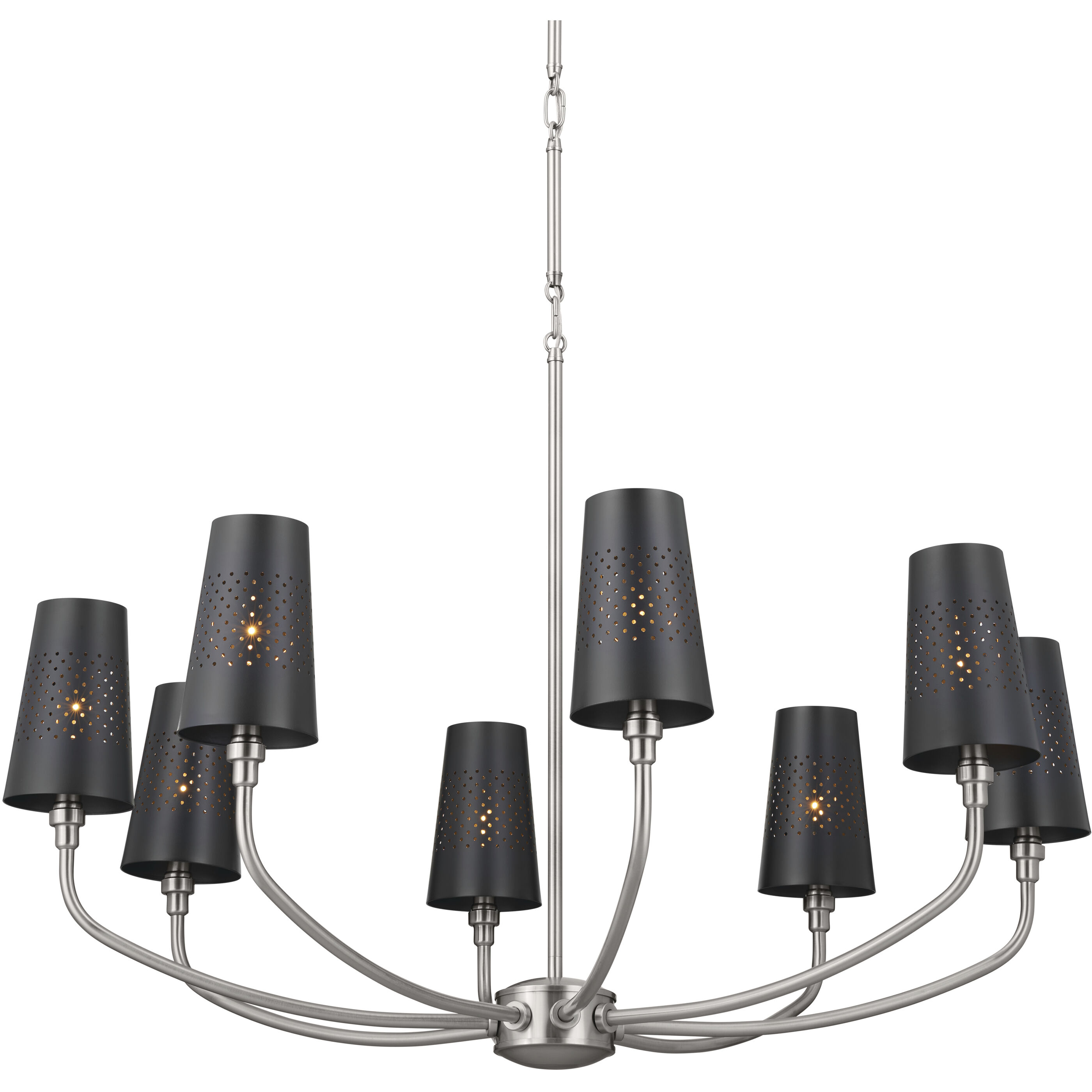 Adeena 8 Light 36.5 inch Classic Pewter Chandelier Ceiling Light
