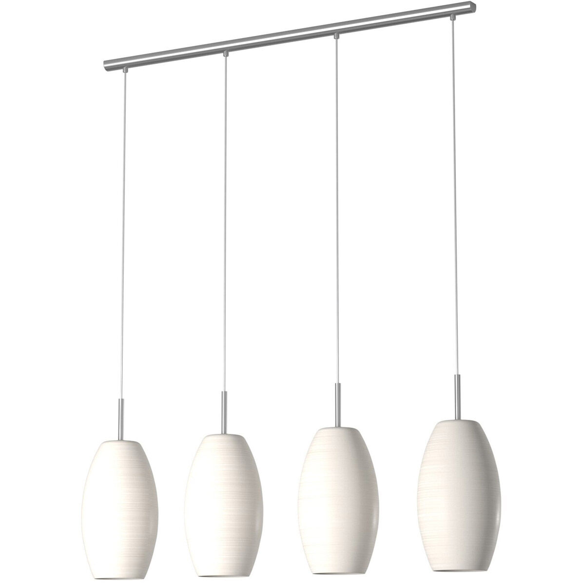 Batista 1 4 Light 39.75 inch Matte Nickel Trestle Hanging Light Ceiling Light