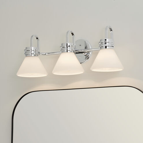 Farum LED 26 inch Chrome Bathroom Vanity Light Wall Light