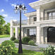 Westover 3 Light 80.13 inch Black Outdoor 3 Head Post Light