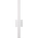 Sword LED 24 inch Textured White Indoor-Outdoor Sconce, Inside-Out