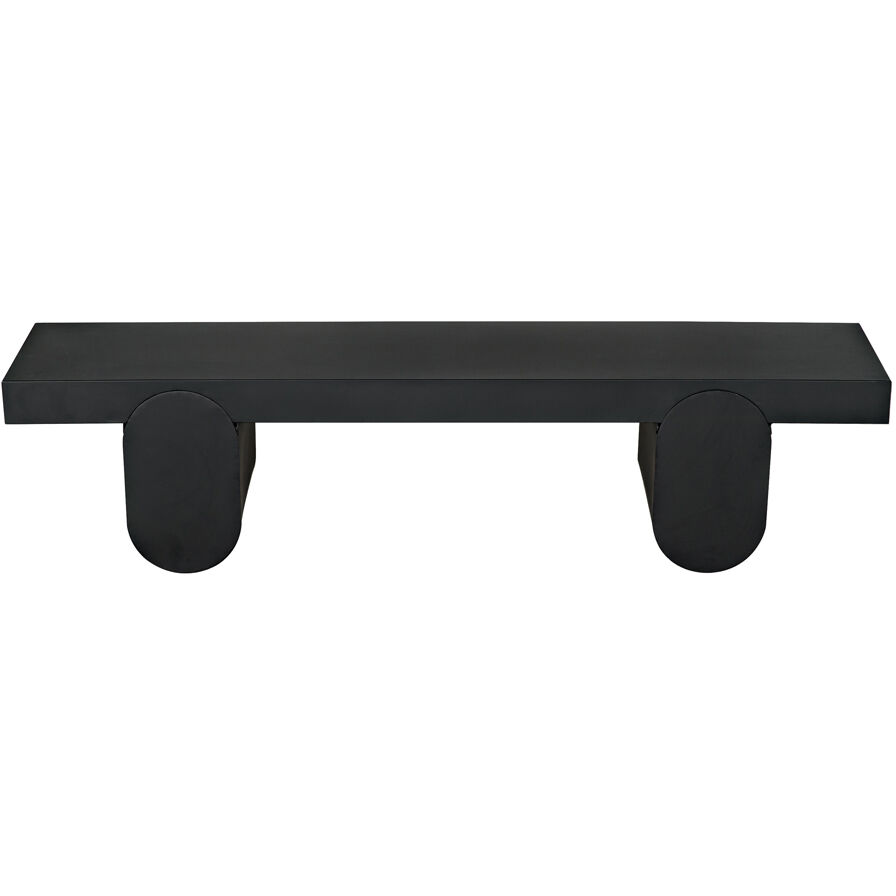 Evora 76 X 18 inch Matte Black Coffee Table