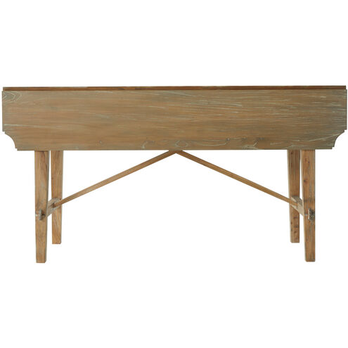 Faulner 60 X 31.25 inch Aged Natural Grey / Texture Black Iron Dining Table