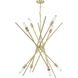 Astra 8 Light 42.38 inch Satin Brass Chandelier Ceiling Light, Design Series