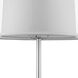 Nimbus 31 inch 100.00 watt Metallic Silver/ Polished Chrome Table Lamp Portable Light