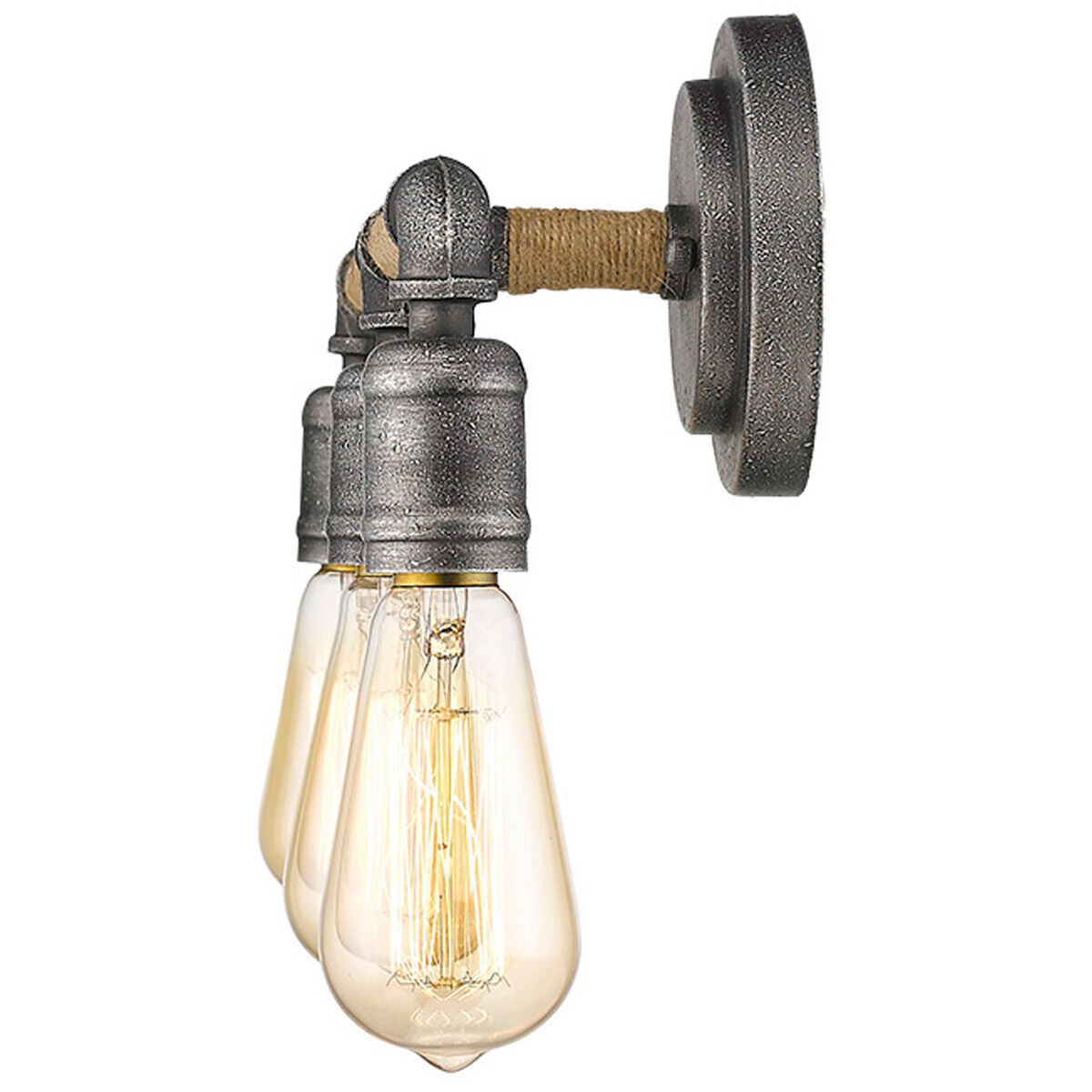 Grayson 3 Light 18 inch Antique Gray Vanity Light Wall Light