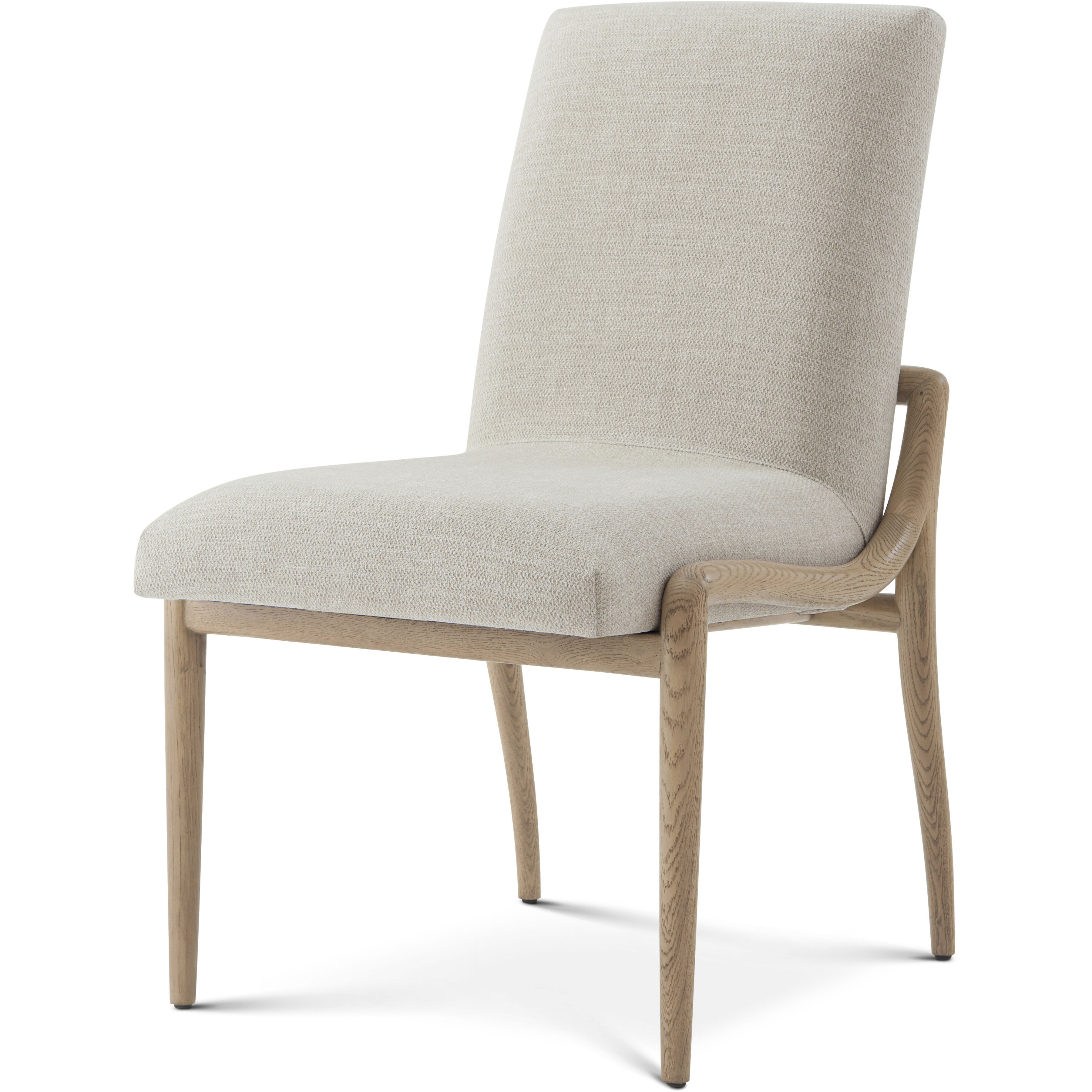 Catalina Dune Dining Side Chair, Wooden, Upholstered