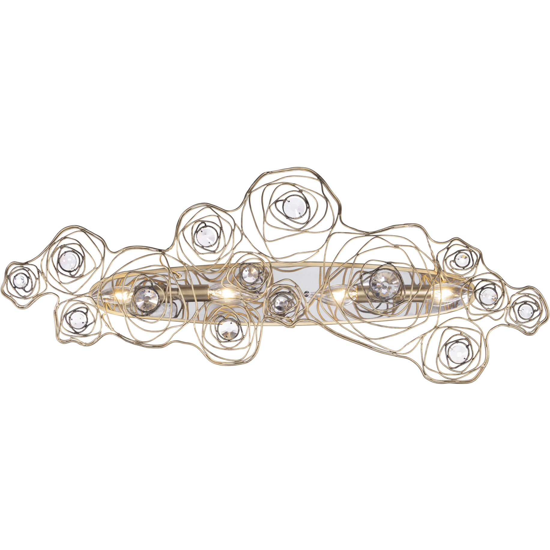 Ethereal Rose 4 Light 13.5 inch Havana Gold Ombre Wall Sconce Wall Light