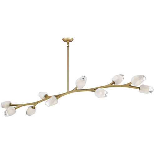 Blossom LED 17.25 inch Natural Aged Brass Multi-Light Pendant Ceiling Light