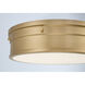 Marnex LED 13 inch Legacy Brass Flush Mount Ceiling Light