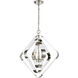 Rapid Pulse 3 Light 20 inch Polished Nickel with Clear Chandelier Ceiling Light
