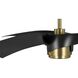 Insigna 60 inch Vintage Brass with Matte Black Blades Ceiling Fan