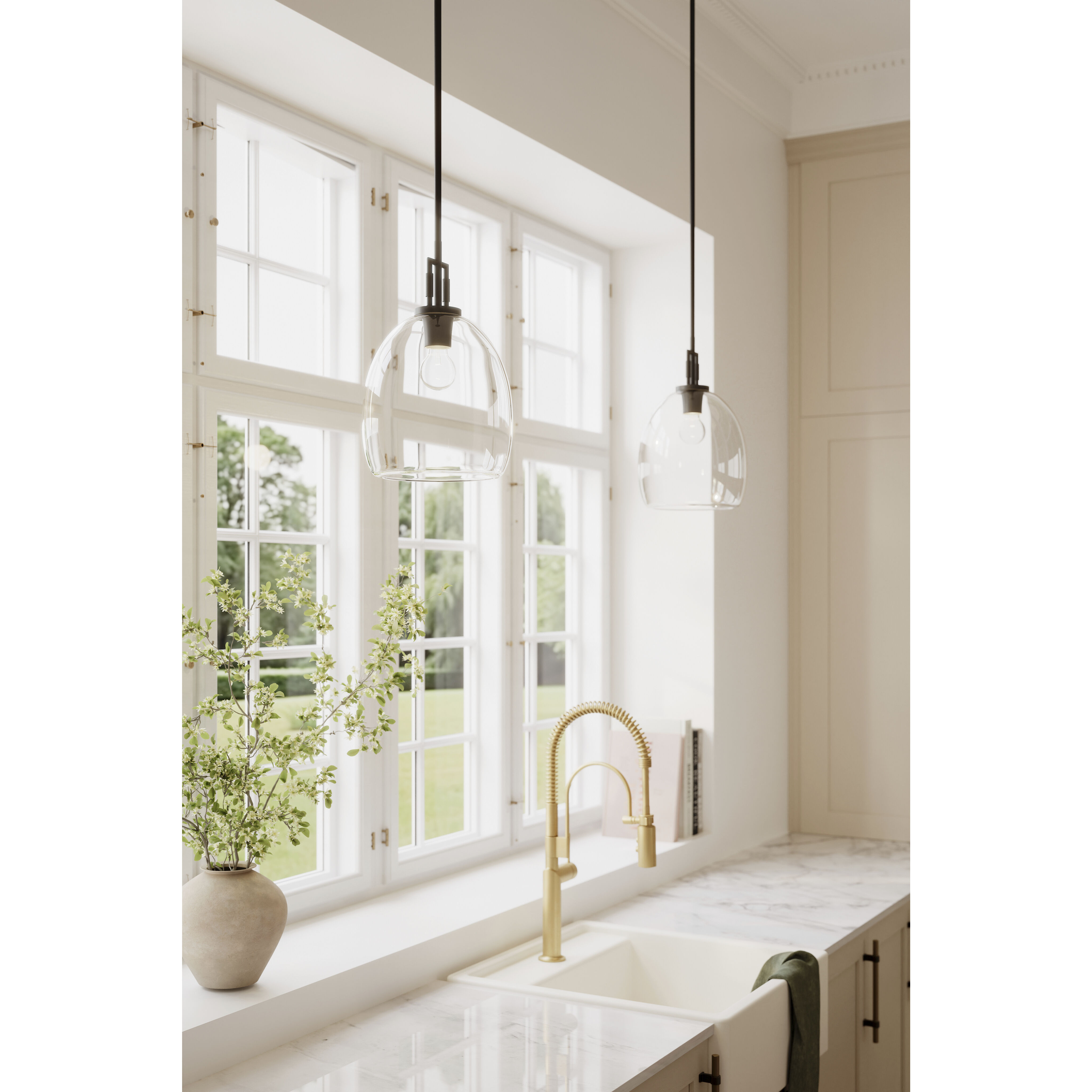 Orbis 1 Light 10 inch Dark Matte Black Mini Pendant Ceiling Light