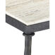 Agora 25 X 22.5 inch Natural and Rustic Bronze Side Table