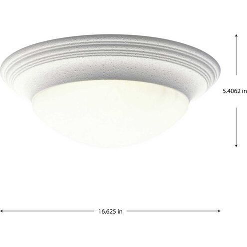 Lincoln 3 Light 16.63 inch White Flush Mount Ceiling Light