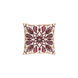 Vincent 20 X 20 inch Burgundy and Dark Brown Throw Pillow