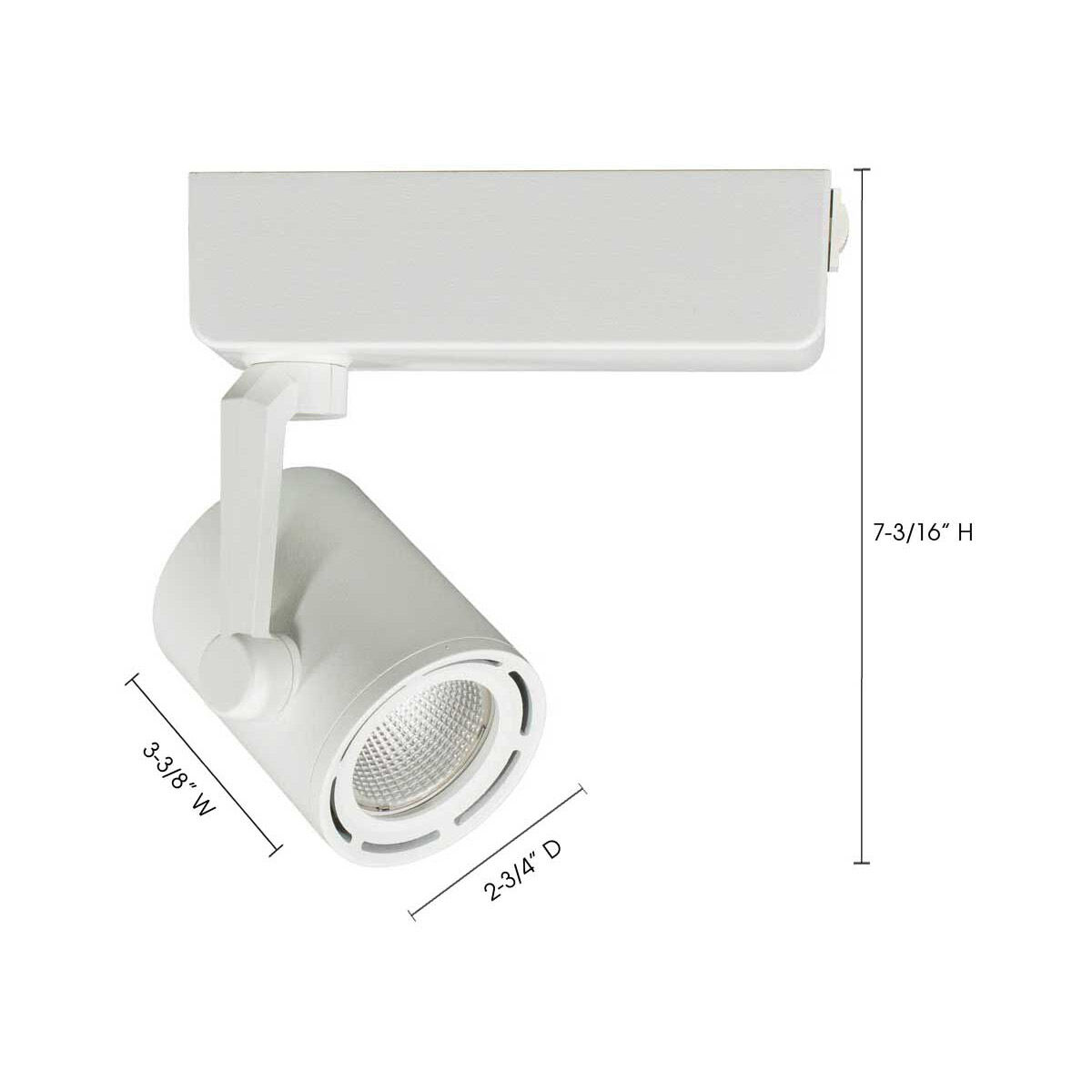 H-Type 1 Light 120V Black Track Head Ceiling Light