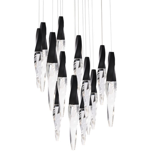 Kindjal LED 23 inch Black Multi-Light Pendant Ceiling Light, Beyond