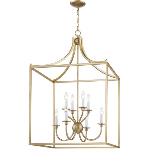 Prescott 8 Light 24 inch Warm Brass Chandelier Ceiling Light