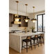 Daphne 1 Light 12.25 inch Matte Black and French Gold Pendant Ceiling Light