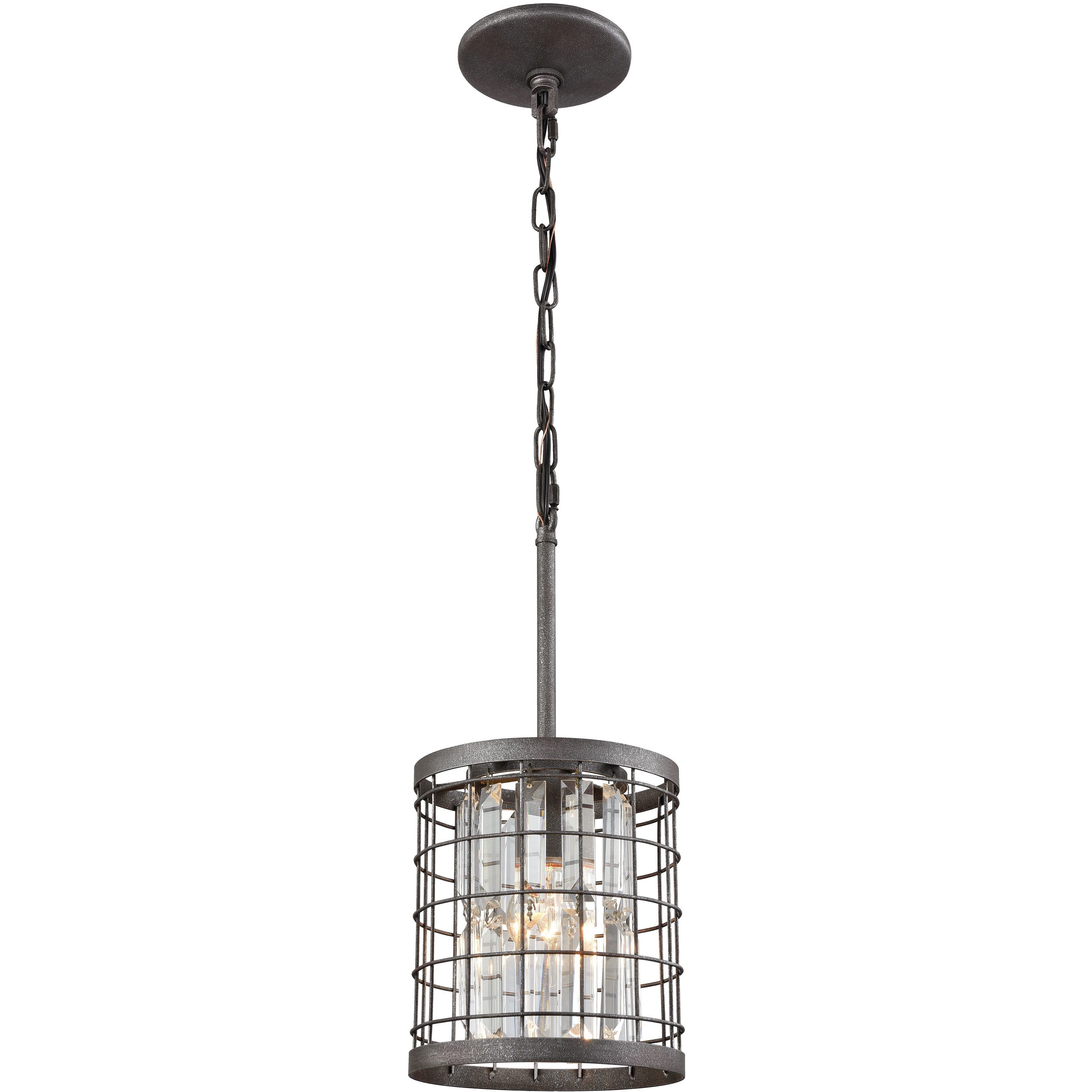 Nadina 1 Light 7 inch Silverdust Iron Mini Pendant Ceiling Light