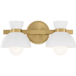 Stella 2 Light 16.50 inch Bathroom Vanity Light