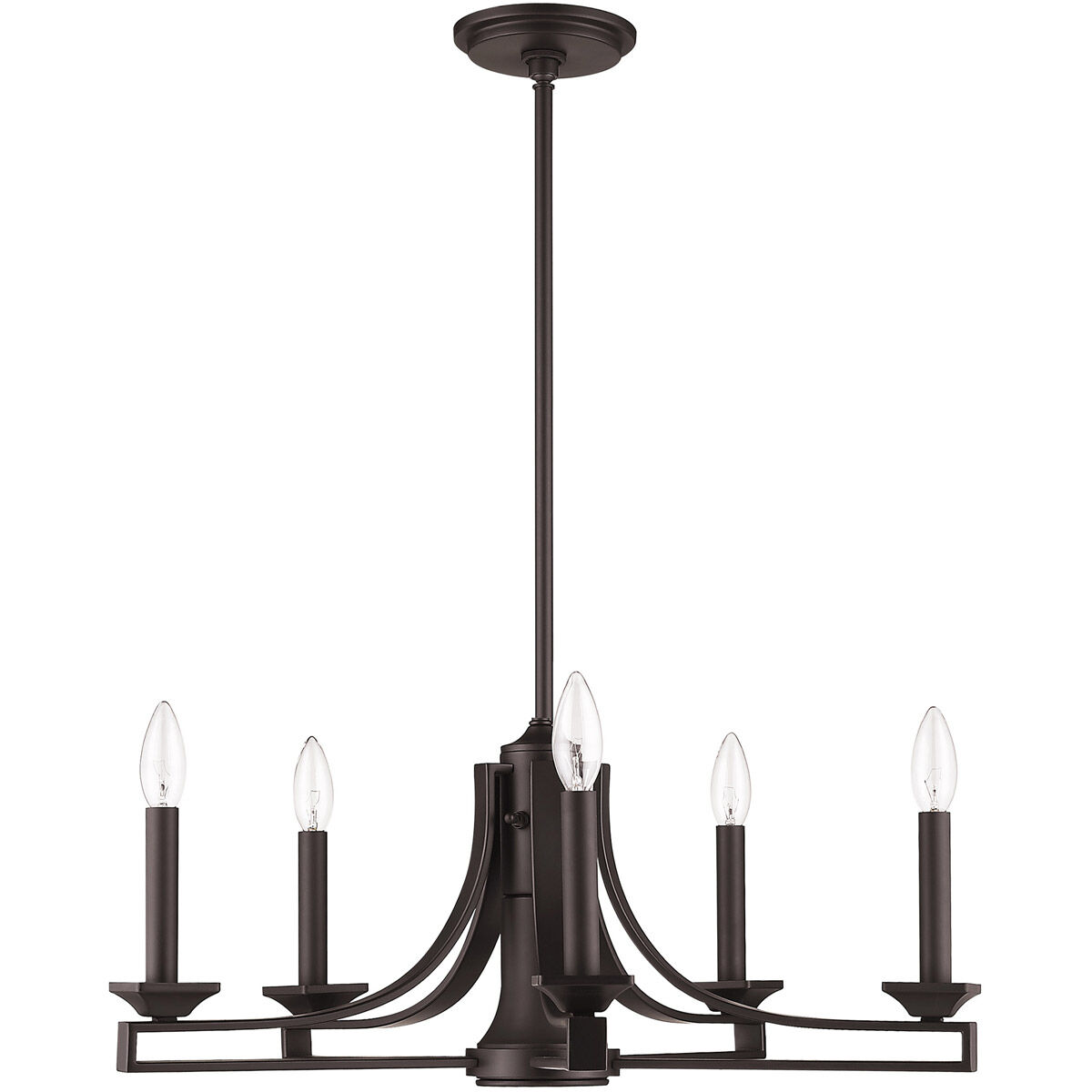 Trumbull 6 Light 24 inch Bronze Chandelier Ceiling Light