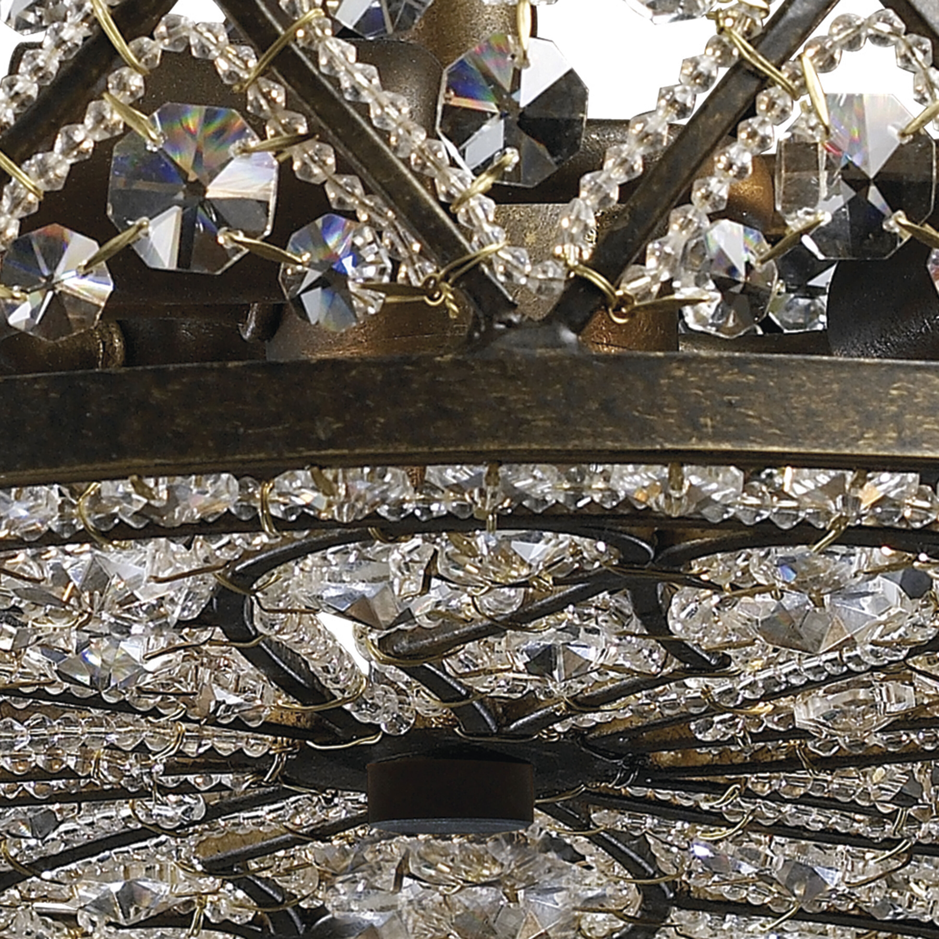 Amherst 4 Light 13 inch Antique Bronze Semi Flush Mount Ceiling Light