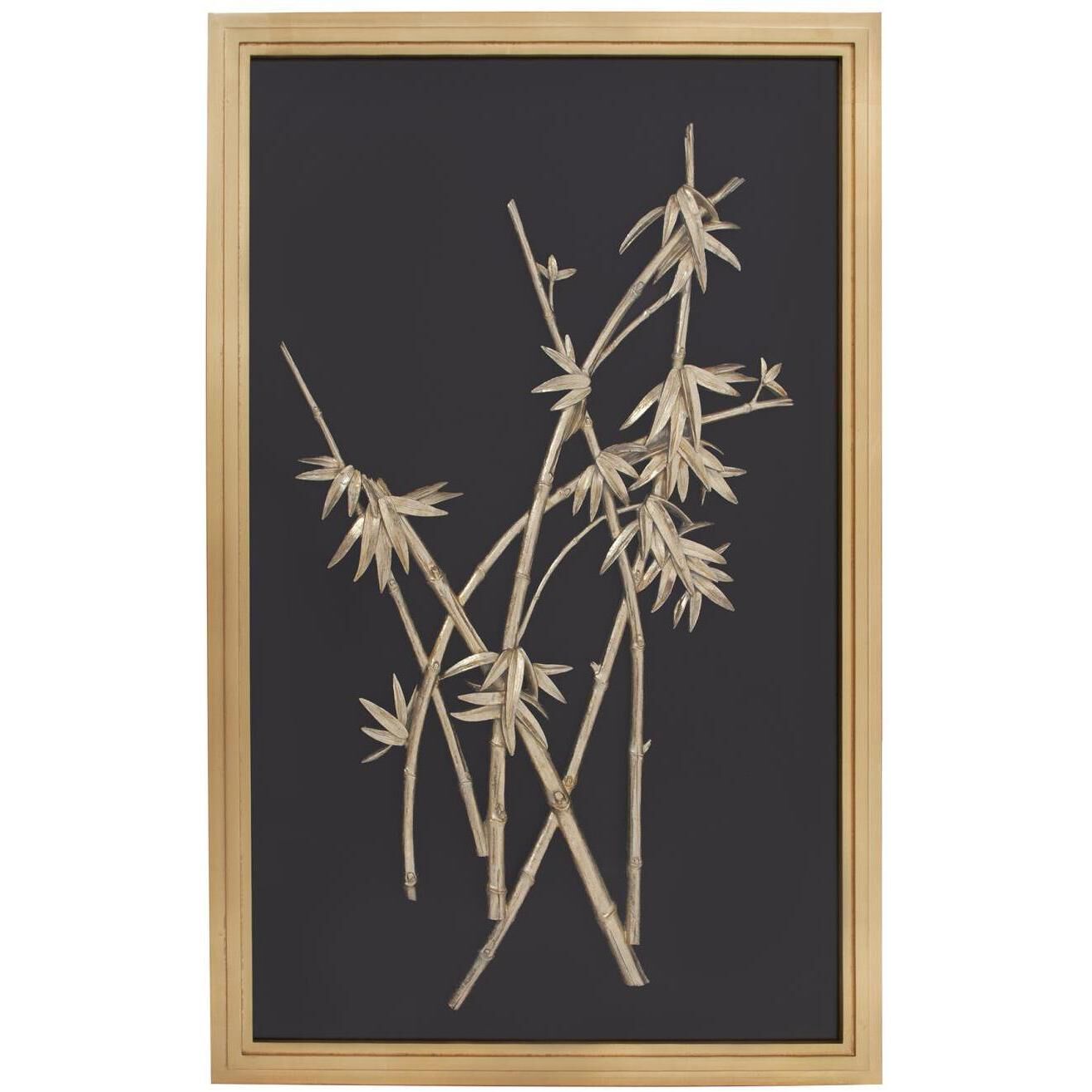 Bamboo Gold Wood Wall Art