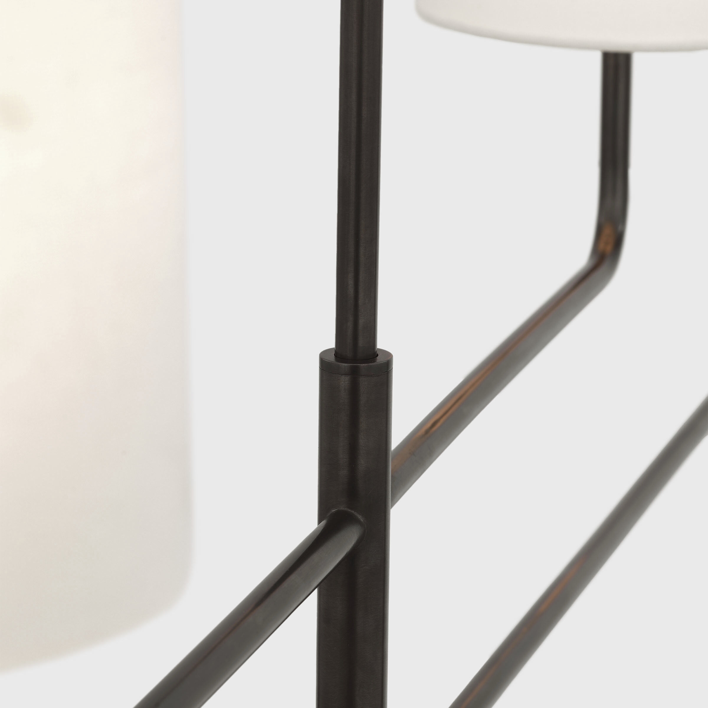 Barbara Barry Go Lightly LED 70 inch Bronze Linear Chandelier Ceiling Light