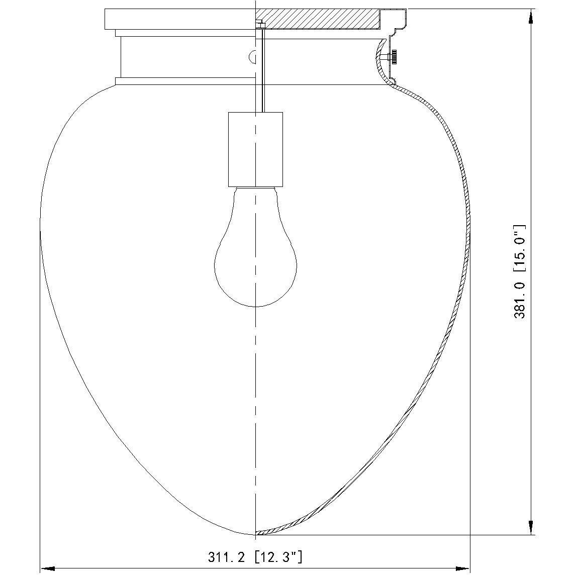 Gideon 1 Light 12.5 inch Polished Nickel Flush Mount Ceiling Light