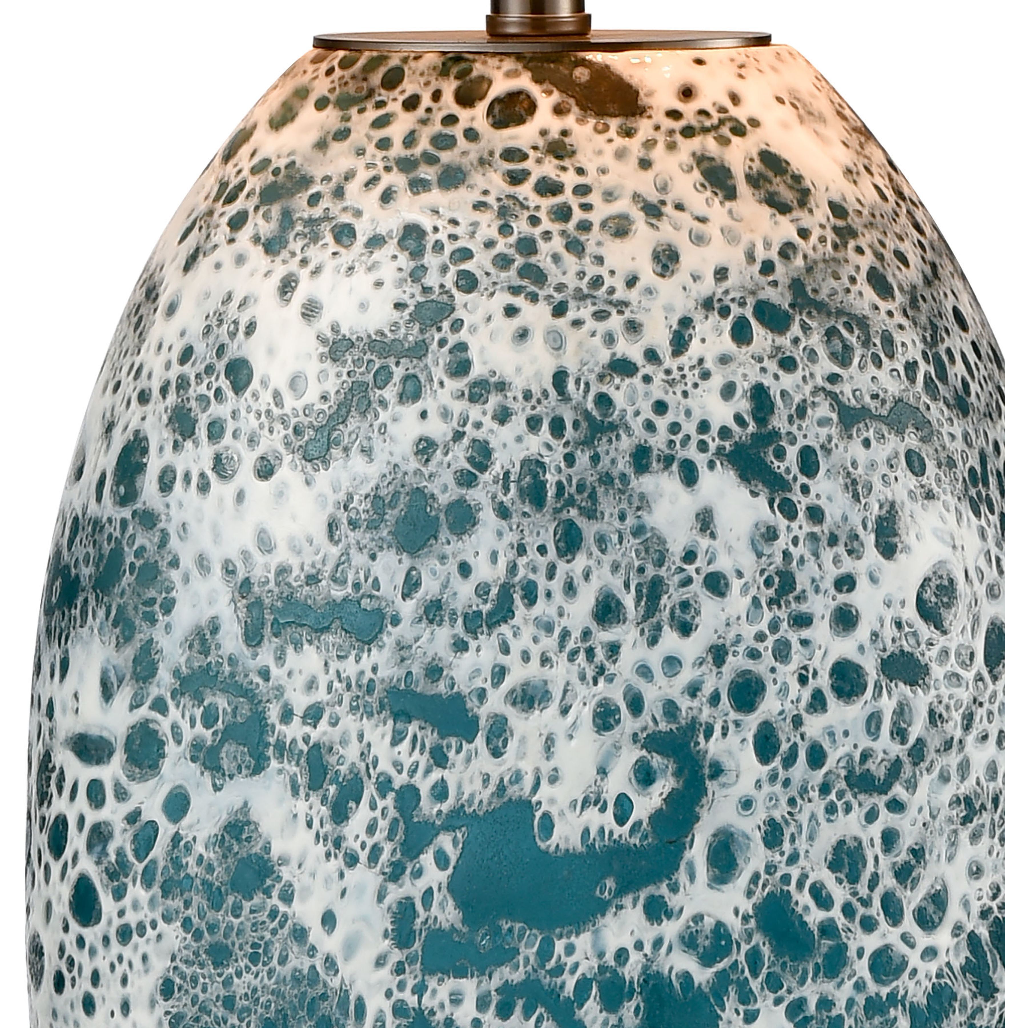 Offshore 22 inch 100 watt Blue Table Lamp Portable Light