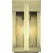 Berksford 1 Light 9 inch Antique Brass Outdoor Wall Lantern