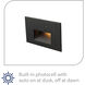 Tyler 120 3.8 watt Black Step and Wall Lighting in Amber, WAC Lighting