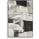 Folding Monochromatic Framed Abstract Art