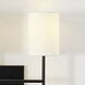 Barbara Barry Key 2 Light 16 inch Midnight Black Sconce Wall Light