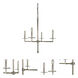 Muse 4 Light 23 inch Polished Nickel Dining Chandelier Ceiling Light